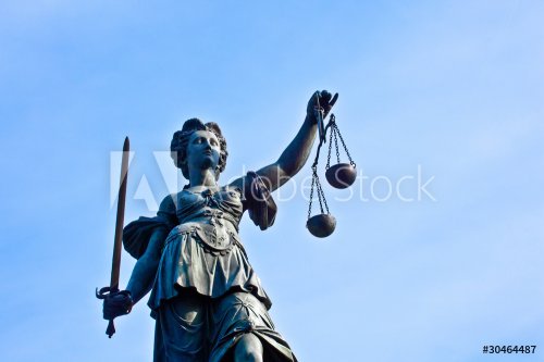 Statue of Lady Justice in front of the Romer - 900071609