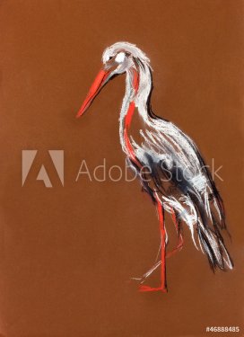 Stork painting - 900899229