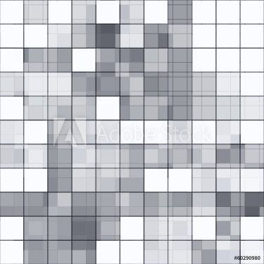 Stylish mosaic background with soft white and gray tones - 901142362