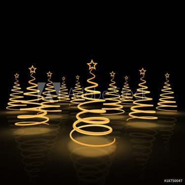 stylized Christmas trees - 900807782
