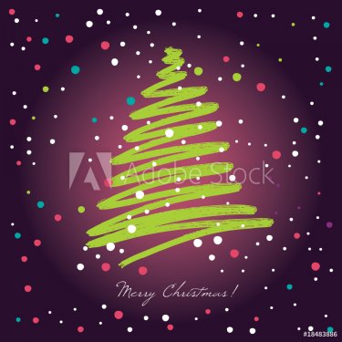 stylized christmas-tree - 900882326