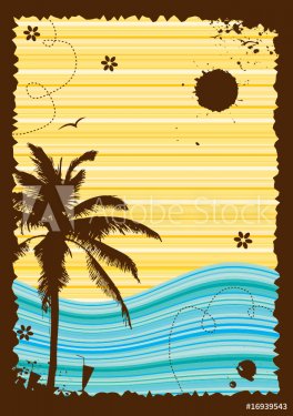 Summer holiday, abstract frame for your design - 900459868