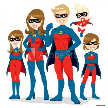 Superhero Family Costume - 901138669