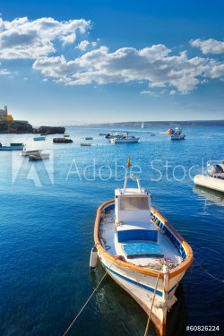 Tabarca islands boats in alicante Spain - 901141260
