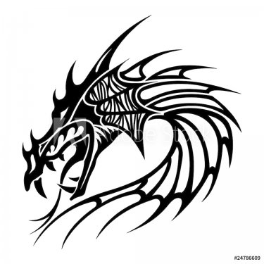 Tattoo Dragon Vector - 900462658