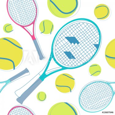 tennis seamless pattern