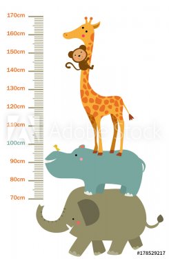 The child's height illustrations - 901154145