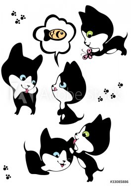 The complete set of little cheerful kittens 3 - 900949352