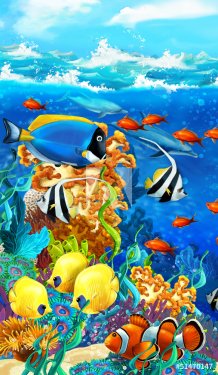 The coral reef - illustration for the children - 901148314