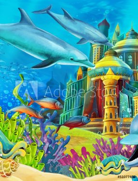 The coral reef - illustration for the children - 901148315