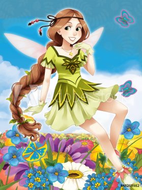 The fairy - Beautiful Manga Girl - illustration - 901138947