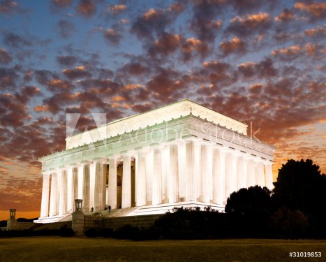 The Lincoln memorial in Washington DC