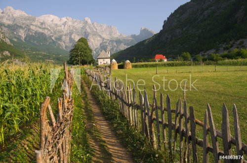 Theth Valley In Albanian Alps