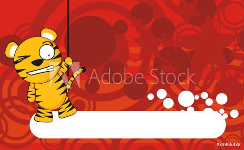 tiger cartoon background003