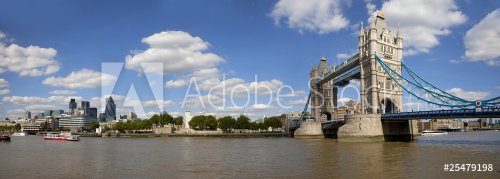 Tower Bridge and River Thames Panoramic