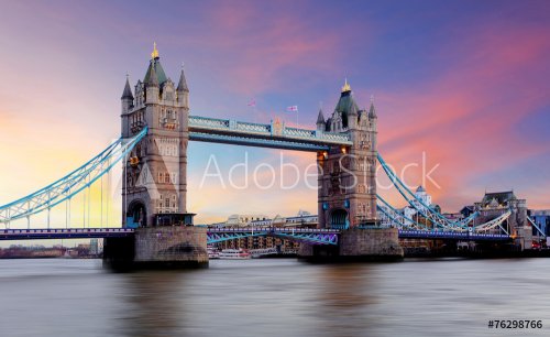 Tower Bridge in London, UK - 901149742