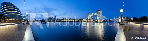 Tower Bridge night Panorama