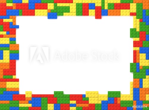 Toy Bricks Picture Frame - Random Colors - 901154130