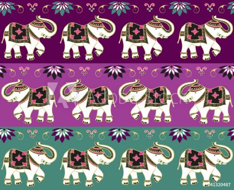 Traditional indian elephant background - 900461711