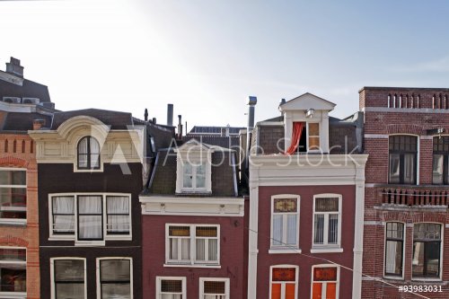 Traditional old buildings in Amsterdam - 901145609
