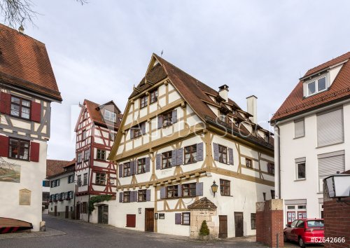 Traditional timbered house in Ulm, Germany - 901141746