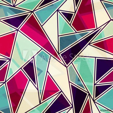 triangle mosaic seamless pattern - 901144742