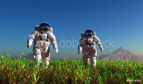 Two astronauts - 900462110