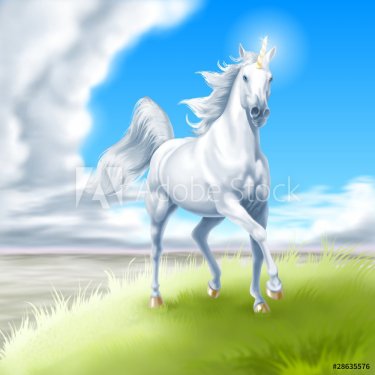 unicorno bianco