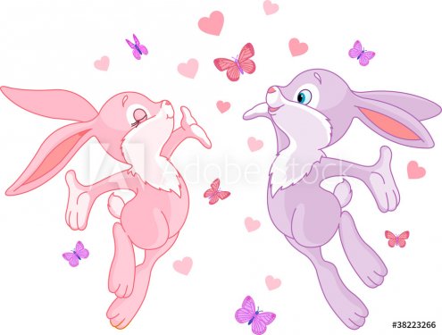 Valentine bunnies - 901139784