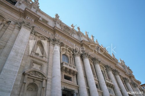 Vatican,Vatican-July 27,2018: St. Peter's Basilica, Vatican