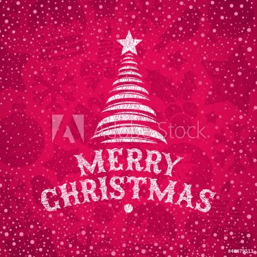 Vector hand drawn Christmas greeting - 900882278