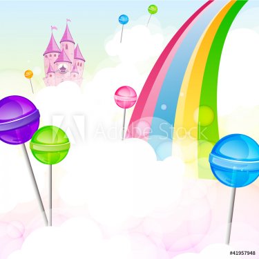 Vector illustration of a lollipops