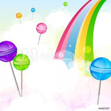 Vector illustration of a lollipops