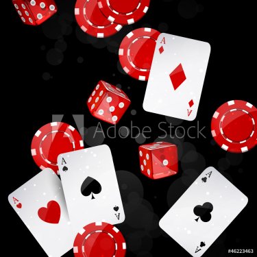 Vector illustration of casino elements - 900949577