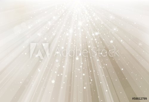 Vector silver background with rays and lights.