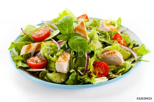 Vegetable salad with roasted chcicken meat - 900029933