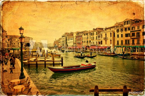 Venice - old paper - old card - 900572799