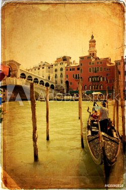 Venice - old paper - old card - 900572841