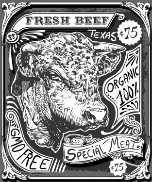 Vintage Beef Advertising Page on Blackboard