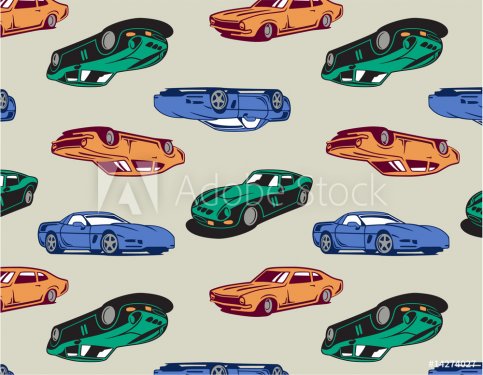 Vintage Cars seamless - 901148667