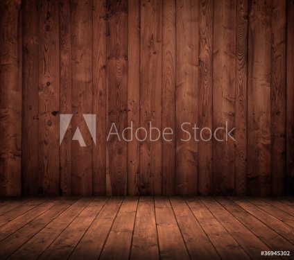 vintage wooden interior. - 900134041