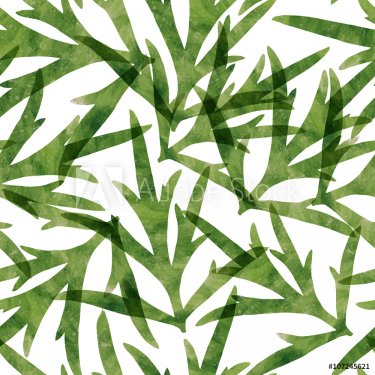 Watercolor plant seamless pattern - 901147843