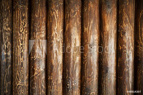 Weathered wooden logs, old textured wood - 900782550