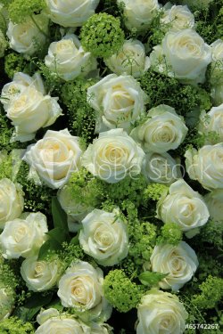 Wedding flowers: roses and green - 901144196