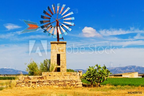 Windmühle auf Mallorca - Wassergewinnung