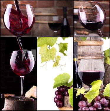 wine collage - 901142336