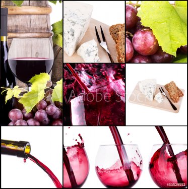 wine collage - 901142337