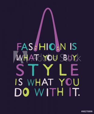Woman bag from quote. Vector - 901145962