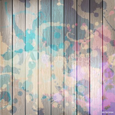 Wooden with paint splashes template. plus EPS10 - 901143942