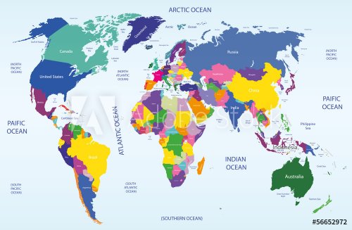 world geographical and political map - 901141812